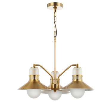 Colin Adjustable Iron/Glass Retro Hurricane LED Pendant - JONATHAN Y